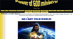 Desktop Screenshot of powerofgodministry.org